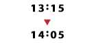 13:15～14:05