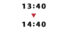 13：40～14：40