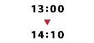 13：00～14：10
