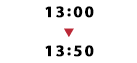 13:00～13:50