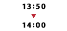 13：50～14：00