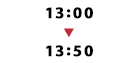 13:00～13:50